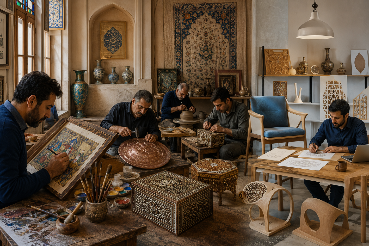 تفاوت هنر سنتی، صنایع دستی و هنرهای کاربردی